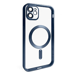 Чехол (накладка) Apple iPhone 11, Metallic Full Camera, MagSafe, Dark Blue Matte, Синий