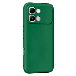 Чохол (накладка) Infinix Note Edge, GETMAN Liquid Silk, Dark Green, Зелений