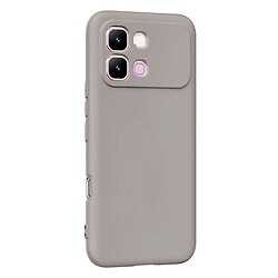 Чохол (накладка) Infinix Note Edge, GETMAN Liquid Silk, Сірий