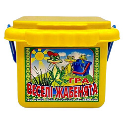 Игра "Веселые лягушата", в ведерке, Промтекс, Желтый