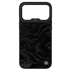Чехол (накладка) Apple iPhone 18 Pro, Kajsa Glamorous Fluid Art, MagSafe, Carbon Black, Черный