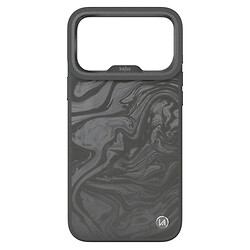 Чехол (накладка) Apple iPhone 18 Pro Max, Kajsa Glamorous Fluid Art, MagSafe, Charcoal Grey, Серый