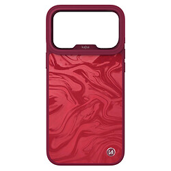 Чехол (накладка) Apple iPhone 18 Pro Max, Kajsa Glamorous Fluid Art, MagSafe, Вишневый