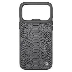 Чехол (накладка) Apple iPhone 18 Pro Max, Kajsa Snake Pattern, MagSafe, Charcoal Grey, Серый