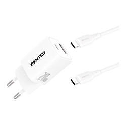 СЗУ Senteo S-03C, Type-C, З кабелем, Білий
