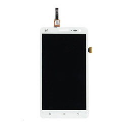 Дисплей (экран) Lenovo S856, High quality, С сенсорным стеклом, Без рамки, Белый