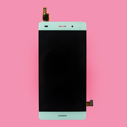 Дисплей (екран) Huawei Ascend P8 Lite, High quality, Без рамки, З сенсорним склом, Білий