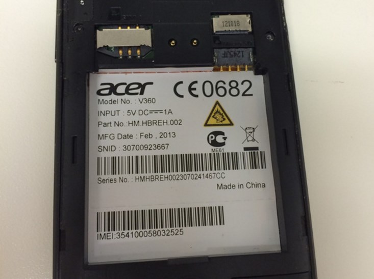 Розбирання смартфона Acer Liquid E1 - 1 | Vseplus