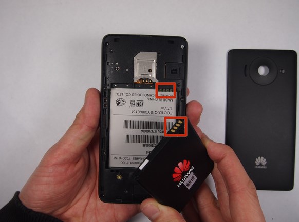 Заміна SIM картки в Huawei U8833 Ascend Y300 - 5 | Vseplus