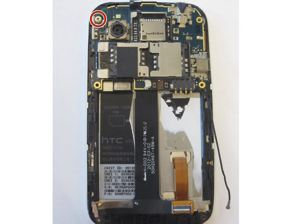 Замена разговорного динамика в HTC T328w Desire V - 34 | Vseplus