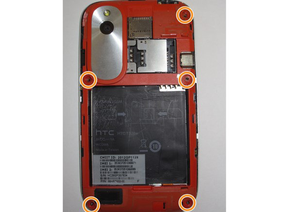 Замена разговорного динамика в HTC T328w Desire V - 8 | Vseplus