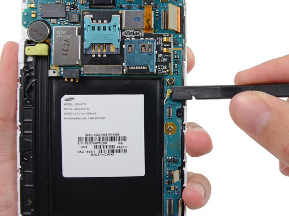 Замена USB платы в Samsung N7000 Galaxy Note - 36 | Vseplus