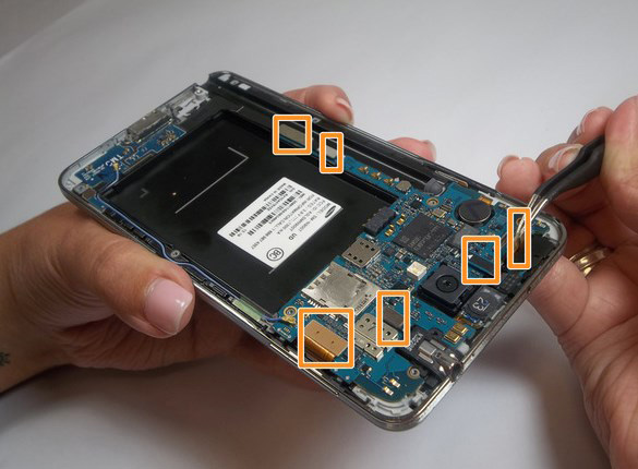 Замена дисплея в Samsung N9000 Galaxy Note 3 - 13 | Vseplus