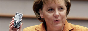 Мобильный телефон канцлера Германии Меркель получил антишпионский чип - 1 | Vseplus